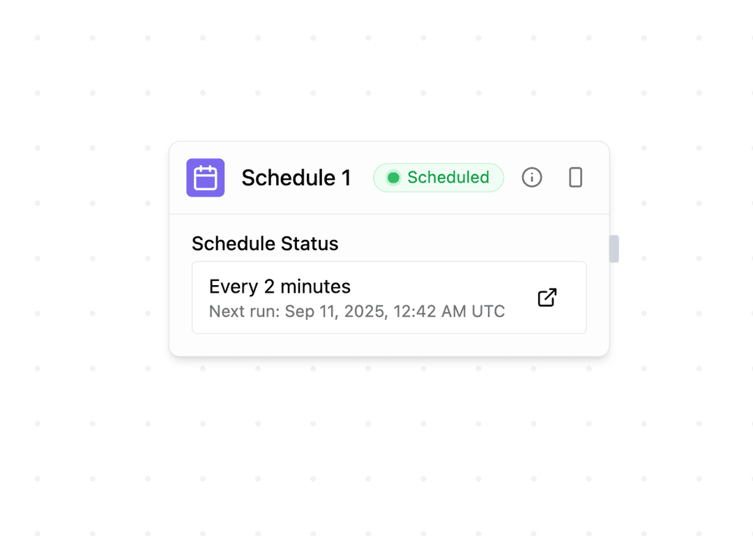 Schedule Block